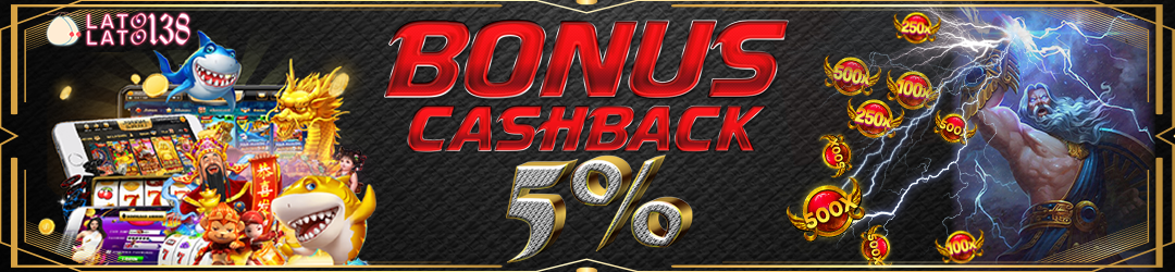 Bonus Cashback Mingguan 5%